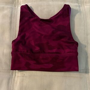 DSG Maroon Camouflage Sports Bra Gymnastics Size 6
